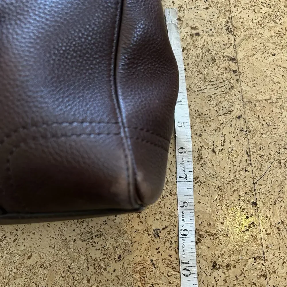 Vintage Y2K Coach Chelsea Satchel Brown Pebbled Leather Purse Shoulder Bag - Picture 7 of 8